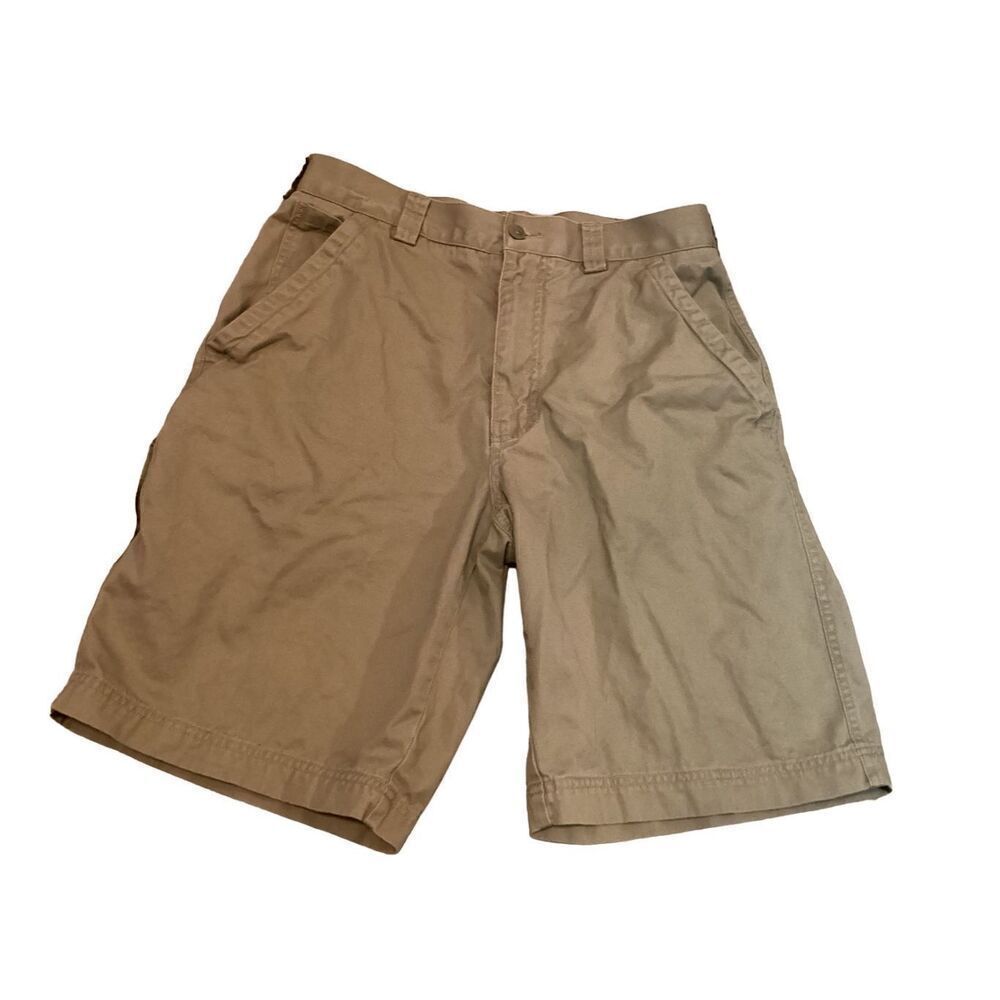 Perry Ellis Khaki Shorts Size 32 Formal Preppy